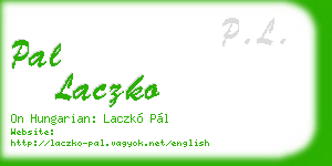 pal laczko business card