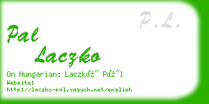 pal laczko business card